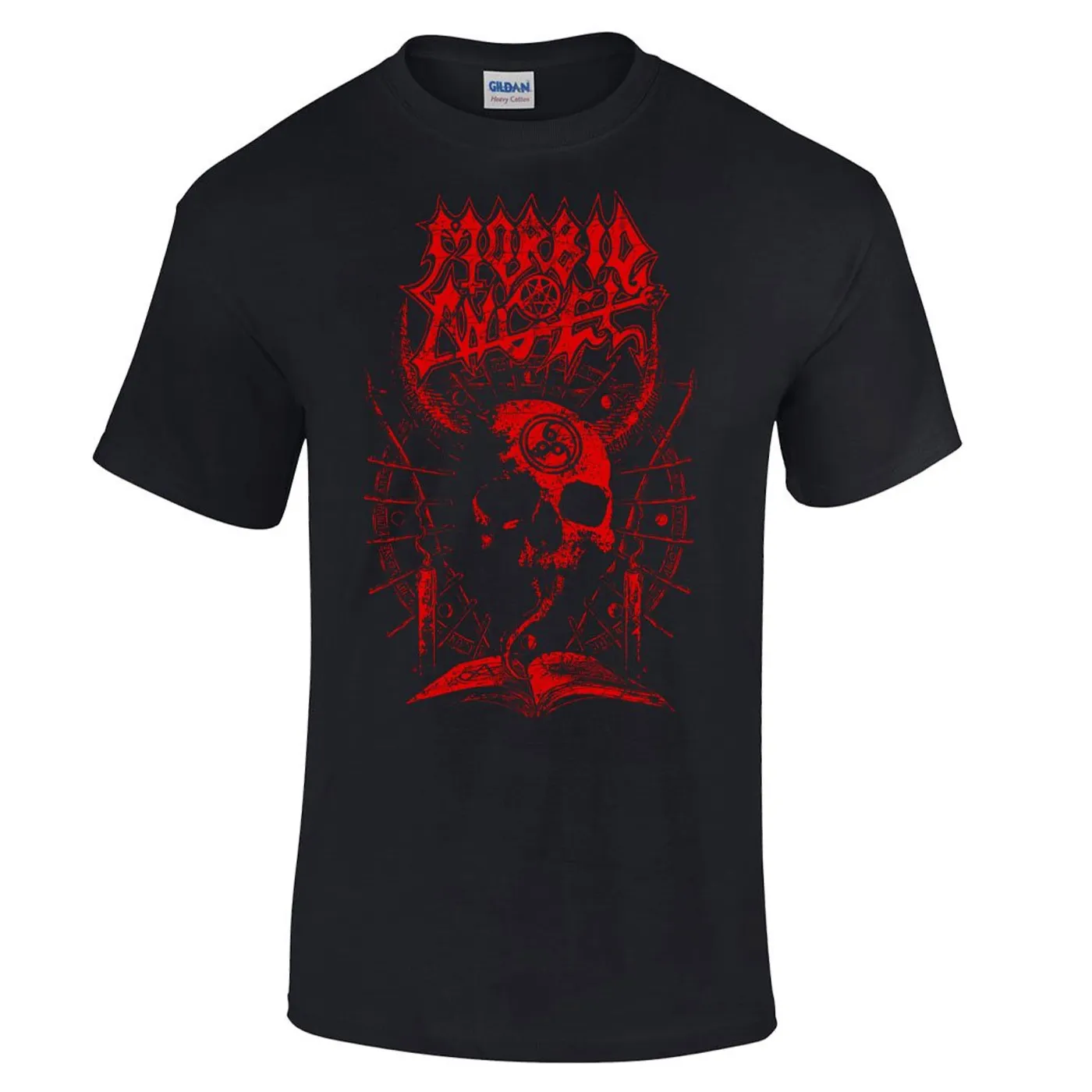 Morbid Angel Red Horned Skull T-Shirt