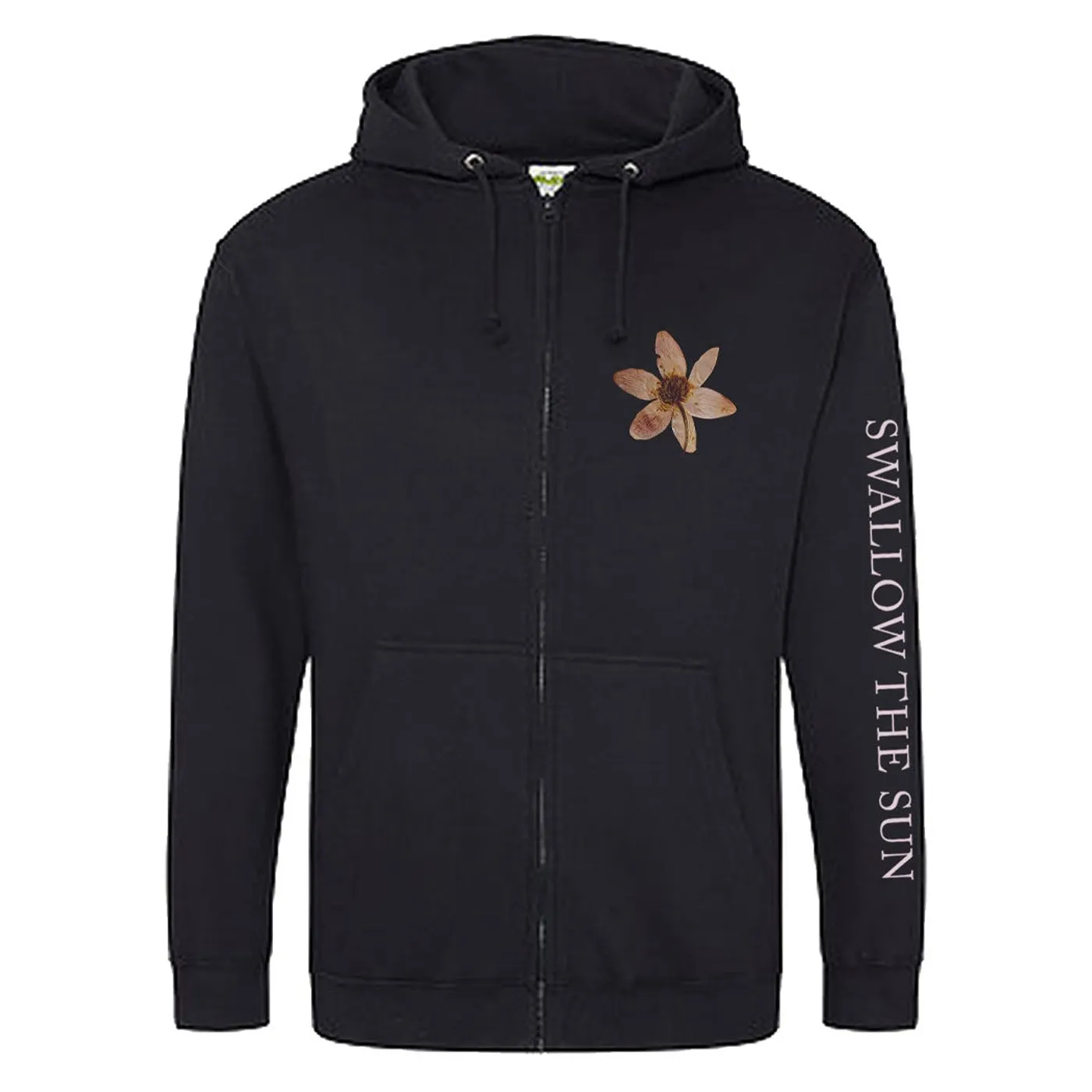 Swallow The Sun Moon Flowers Zip Hoodie
