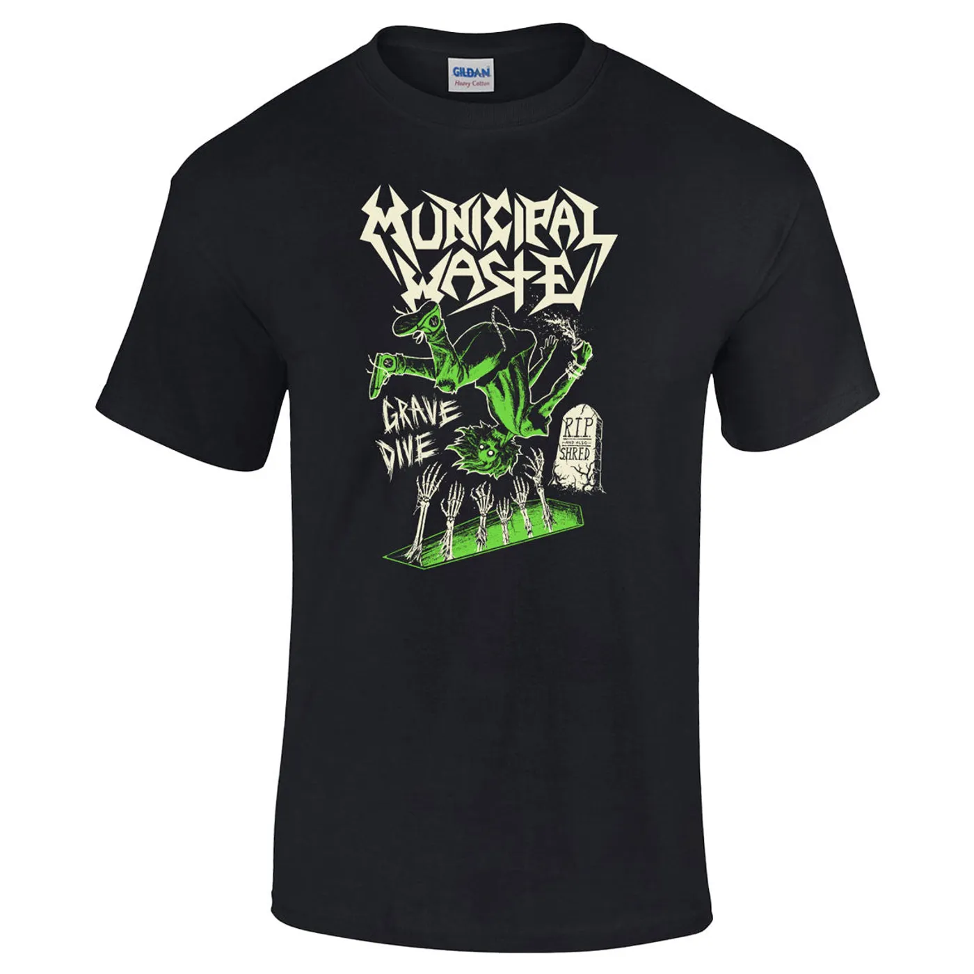 Municipal Waste Glow Grave Dive T-Shirt