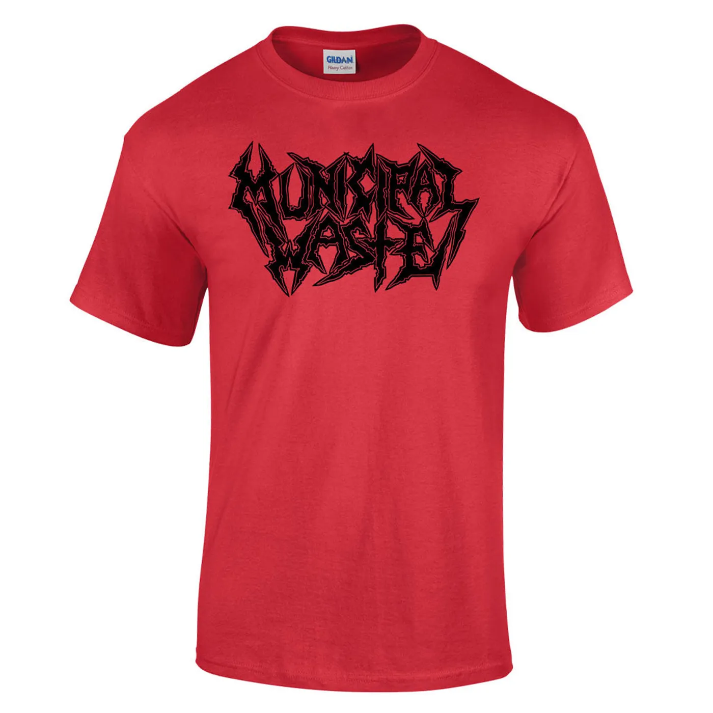 Municipal Waste Logo T-Shirt - Red