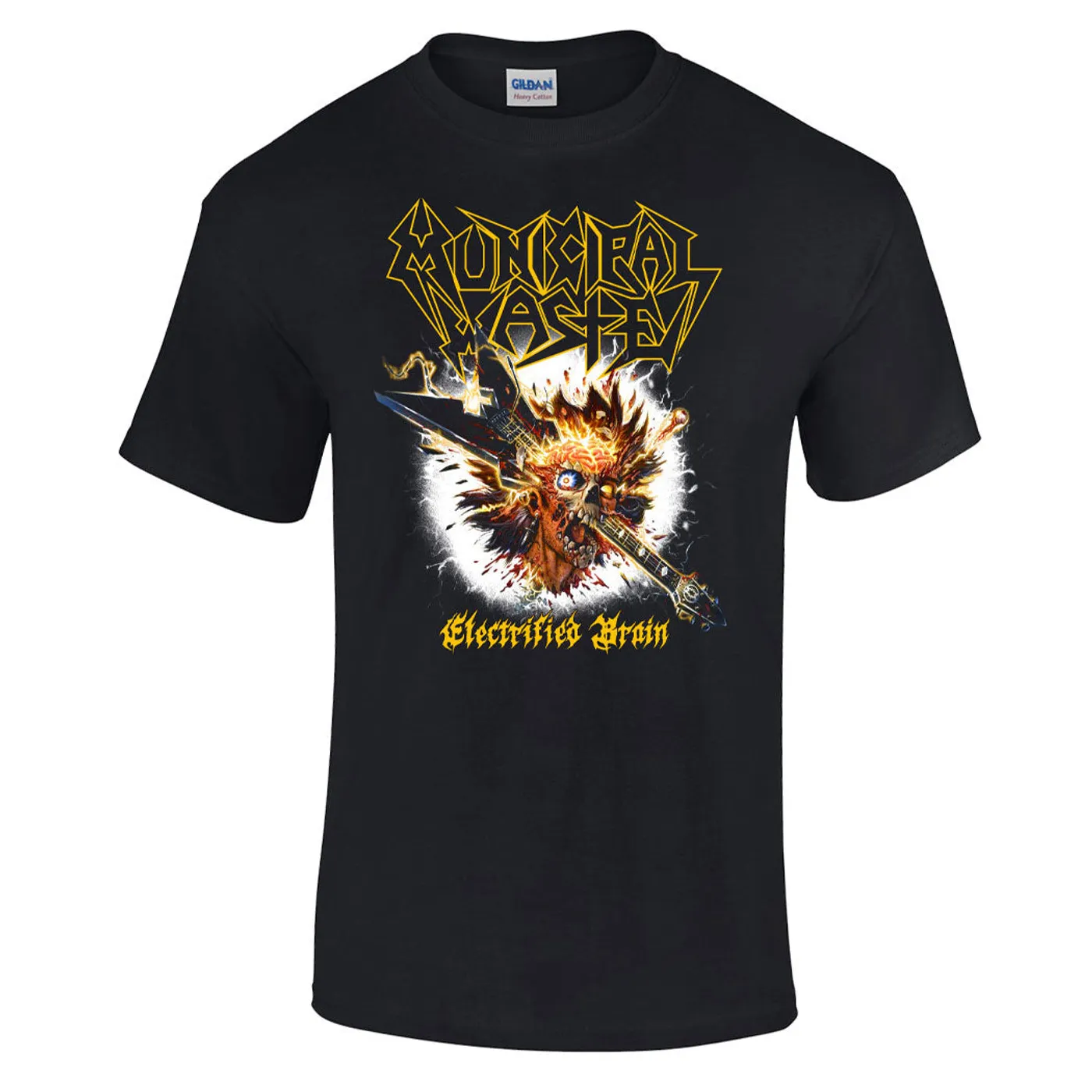 Municipal Waste Electrified Brain T-shirt