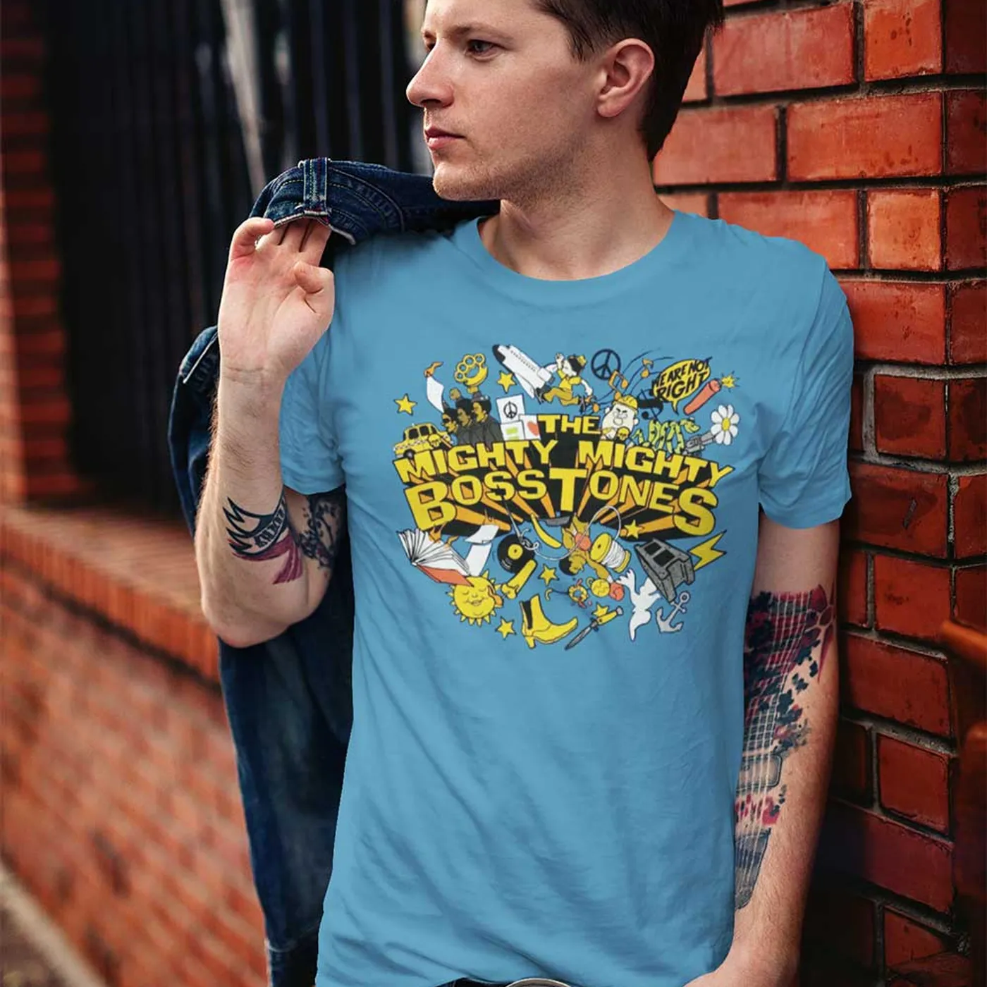 MIGHTY MIGHTY BOSSTONES While We're At It Explosion Blue T-Shirt