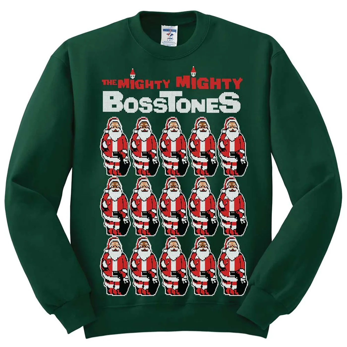 MIGHTY MIGHTY BOSSTONES Many Santas Green Sweater
