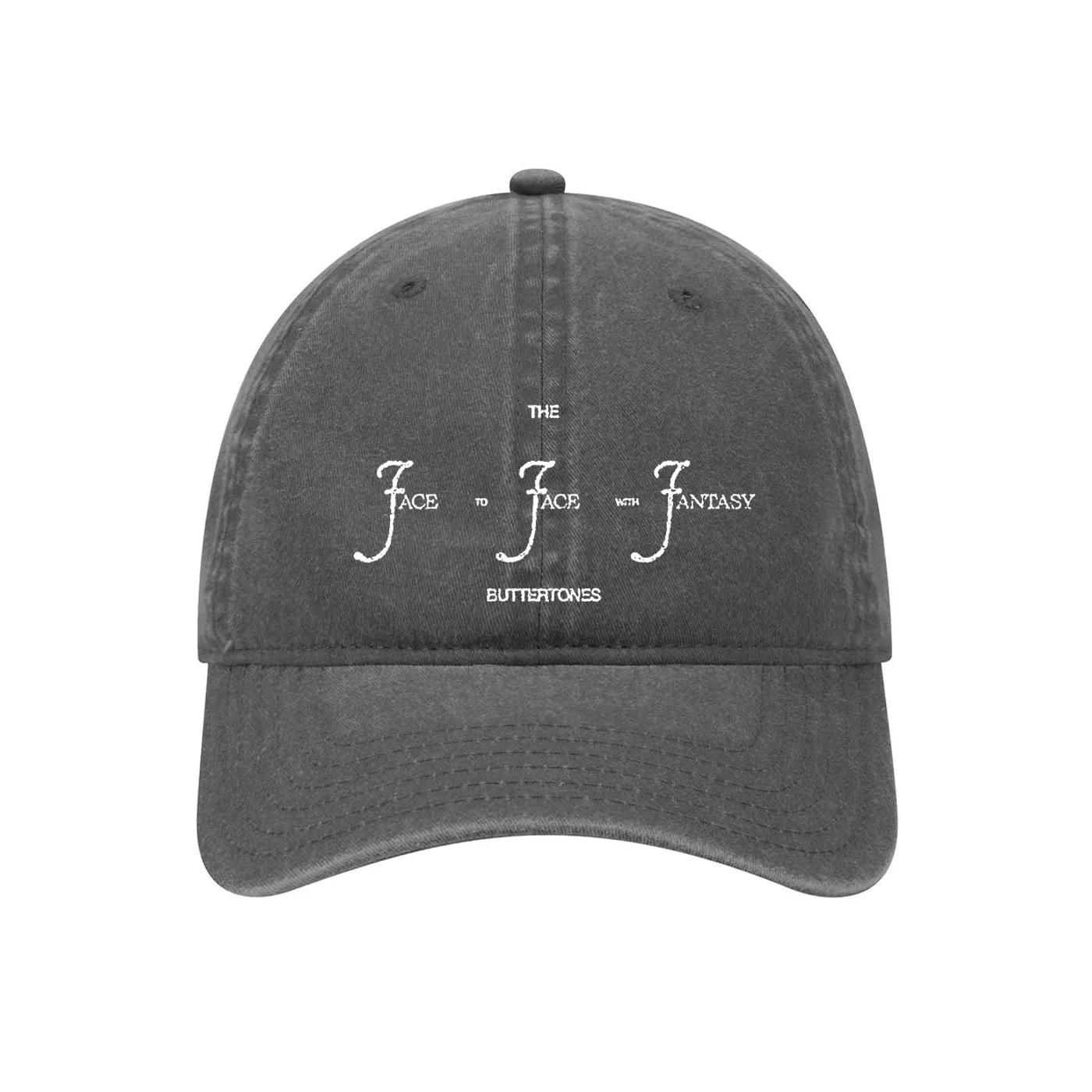 The Buttertones FACE TO FACE WITH FANTASY GARMENT-DYED DAD HAT PEPPER