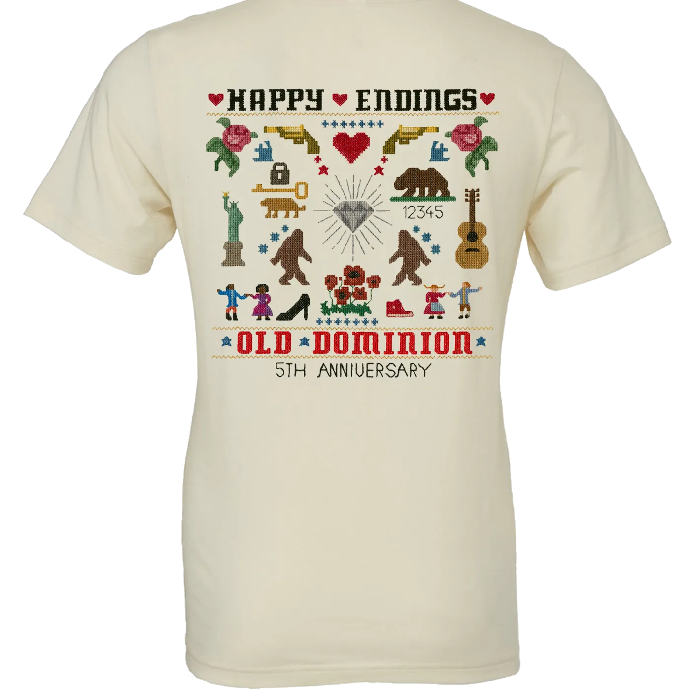 Old Dominion Happy Endings 5 Year Tee