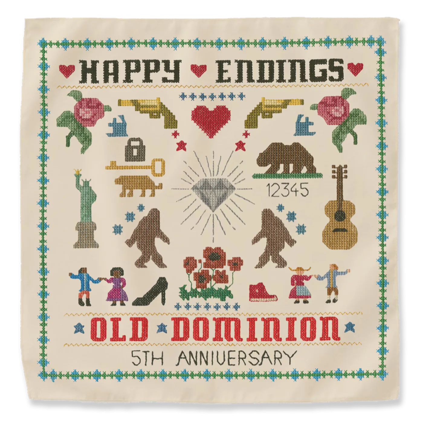 Old Dominion Happy Endings 5 Year Bandana