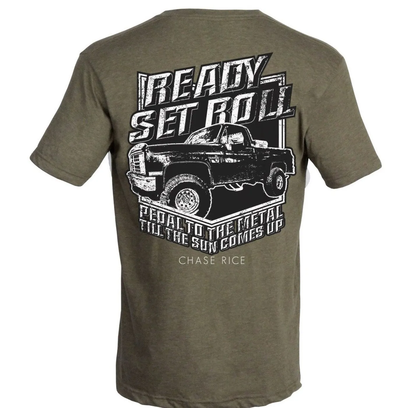 Chase Rice Ready Set Roll Green Tee