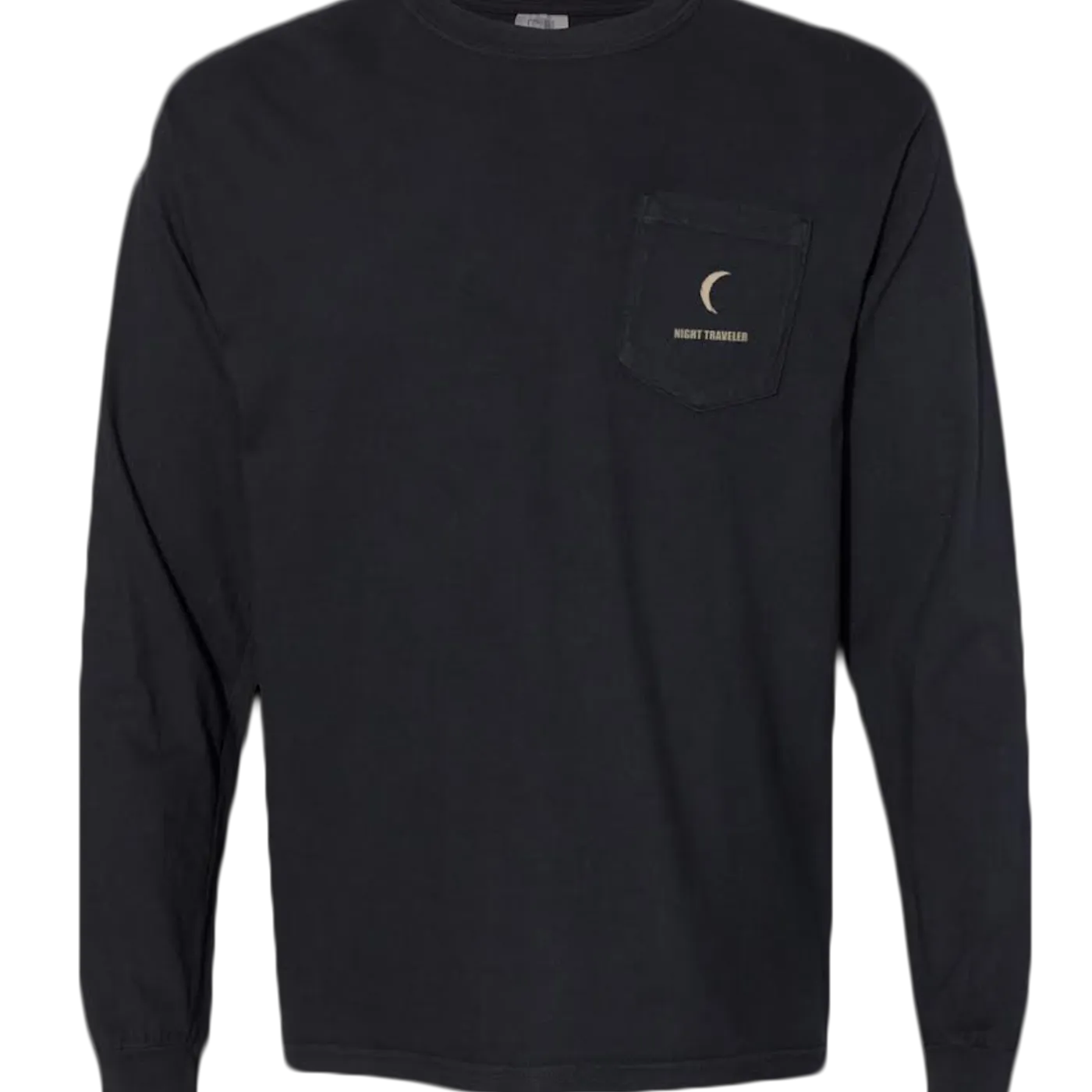 NIGHT TRAVELER Long Sleeve Pocket Moon Tee