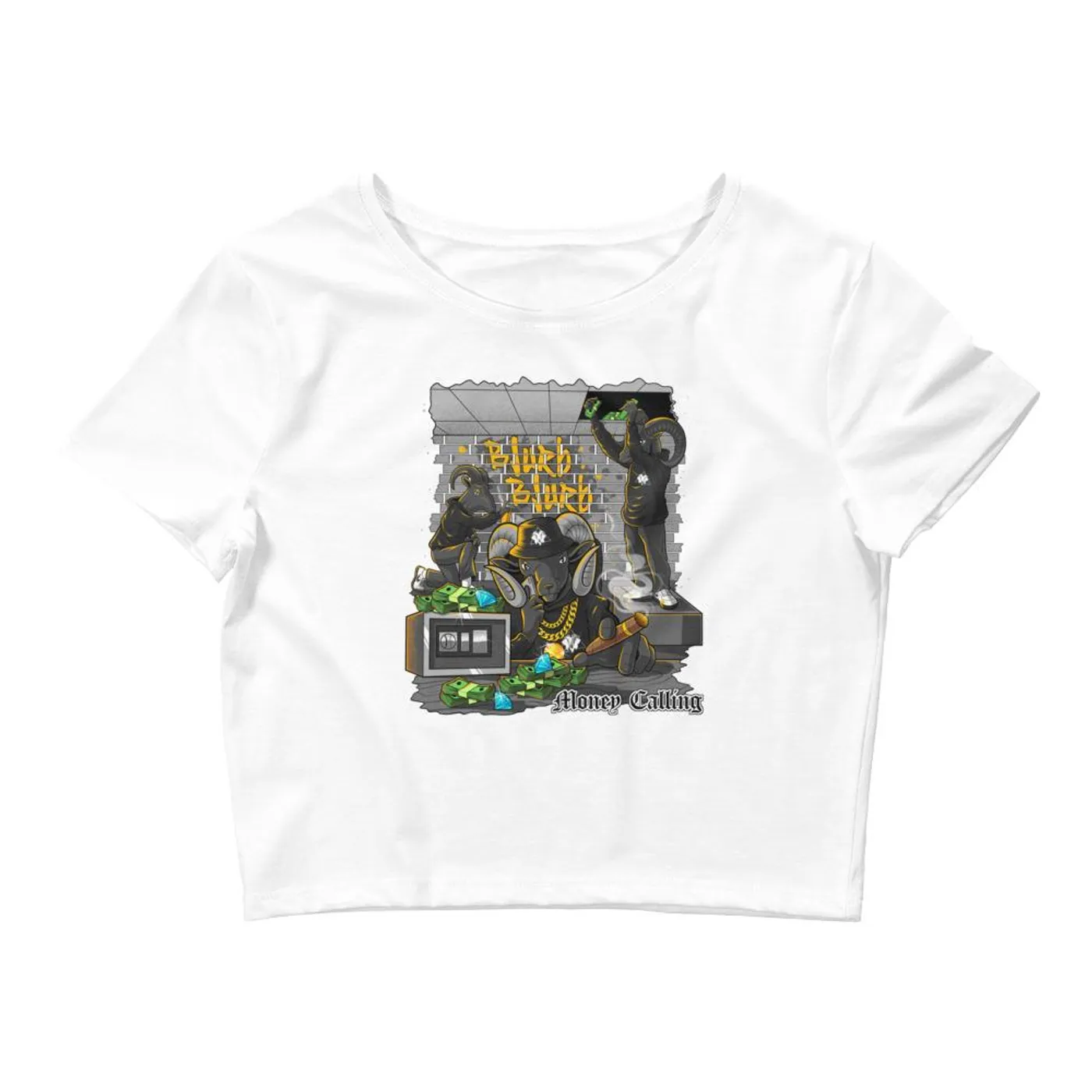 Lil Will Money Calling ( Women’s Crop Tee )
