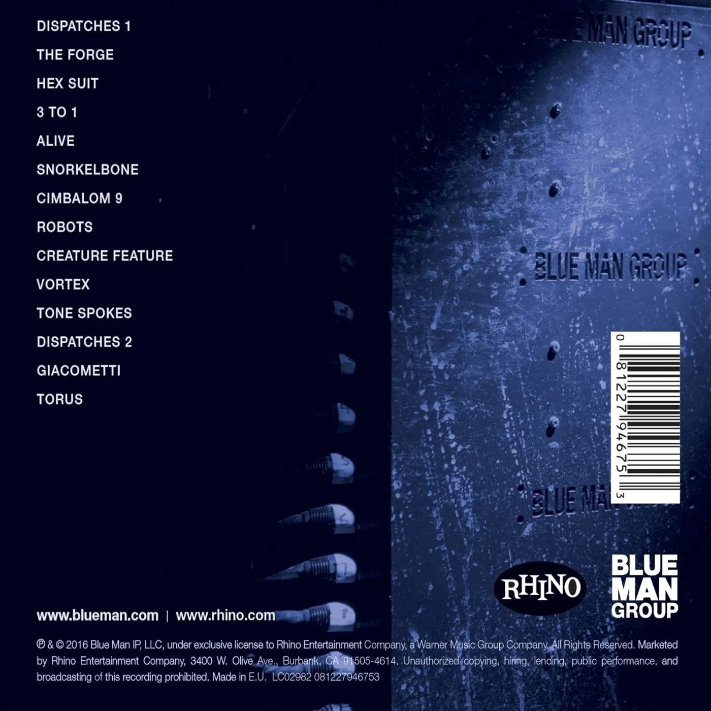 Blue Man Group Three CD