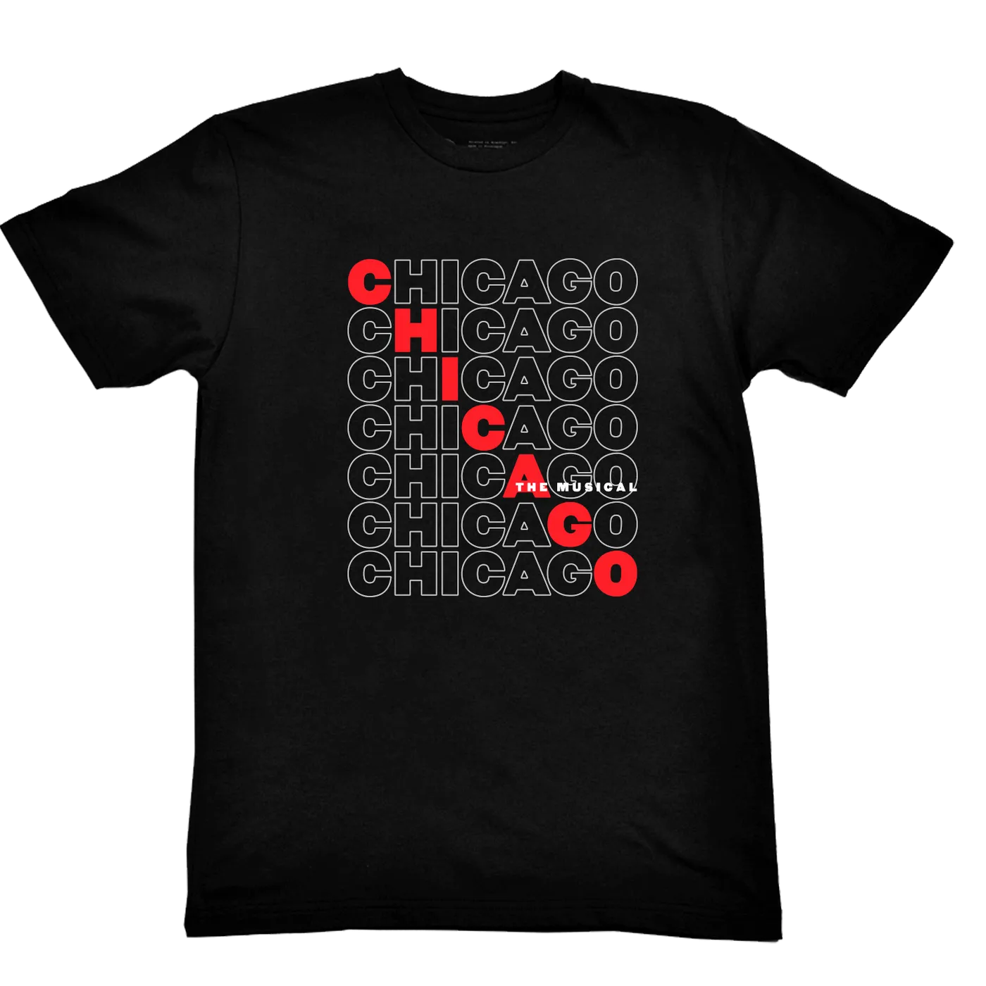 Chicago The Musical CHICAGO Repeat Logo T-Shirt