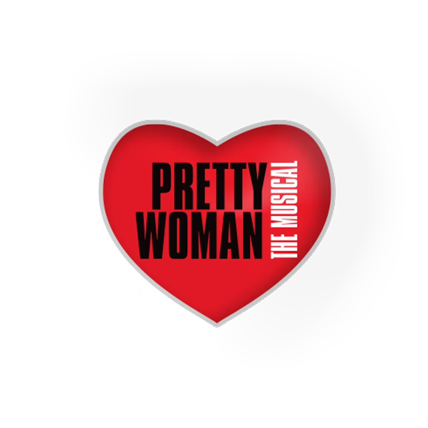 PRETTY WOMAN Logo Heart Lapel Pin