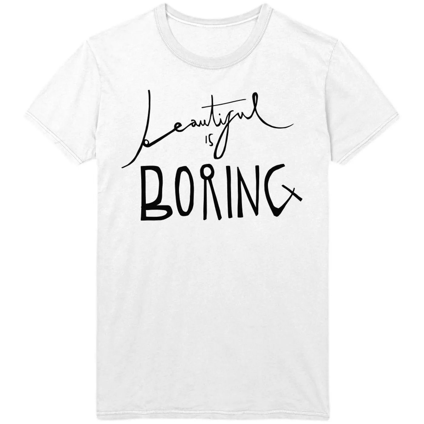 BONES UK - Beautiful Is Boring White Tee
