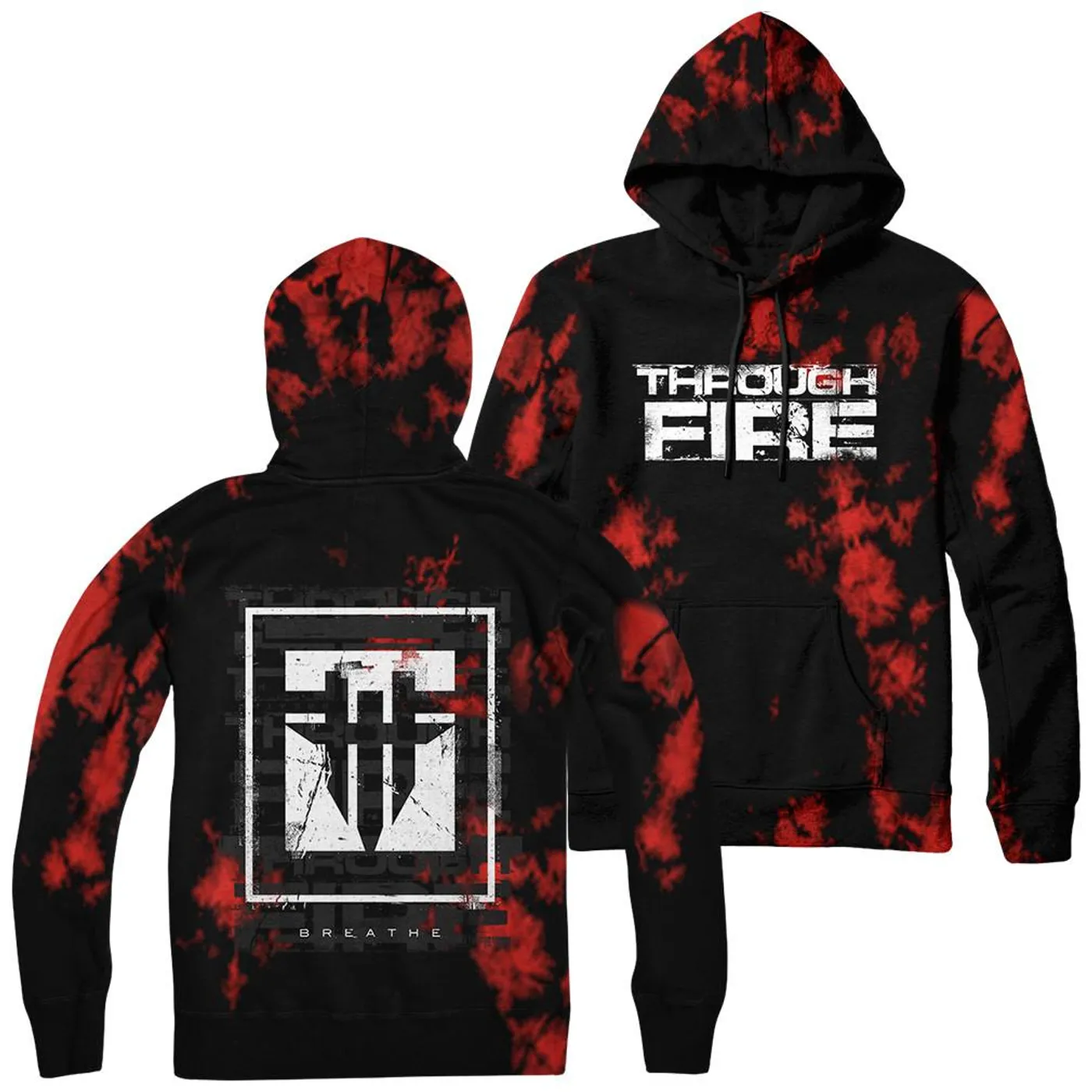 Through Fire - Red Dye Hoodie