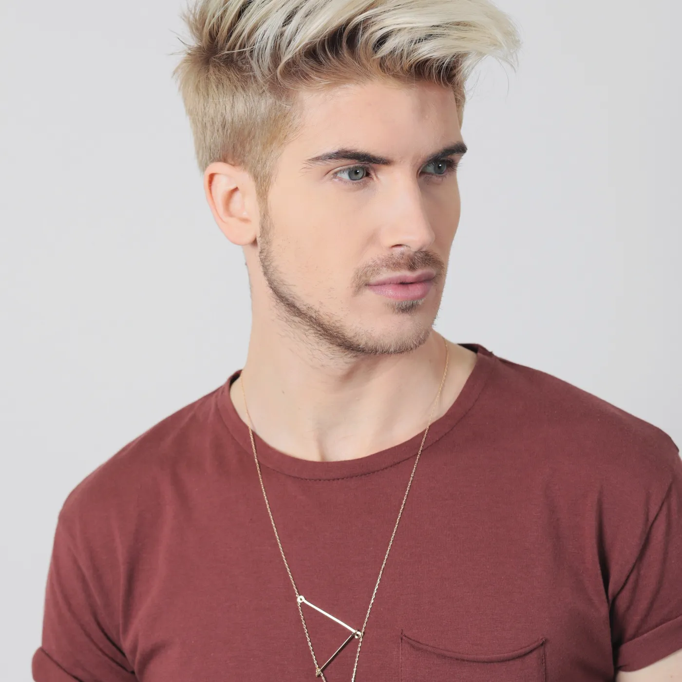 Joey Graceffa Clear Quartz Geometric Necklace