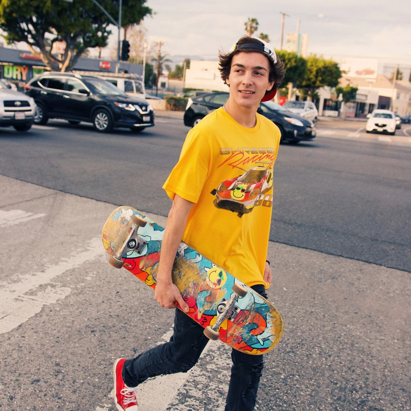 Roy Purdy Skreee Racing Yellow Tee