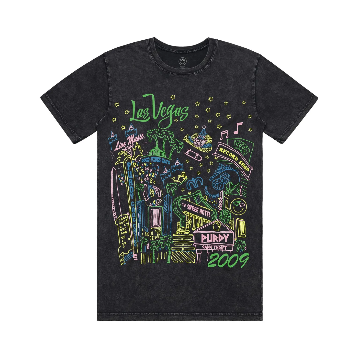 Roy Purdy Vintage Vegas Black Tee