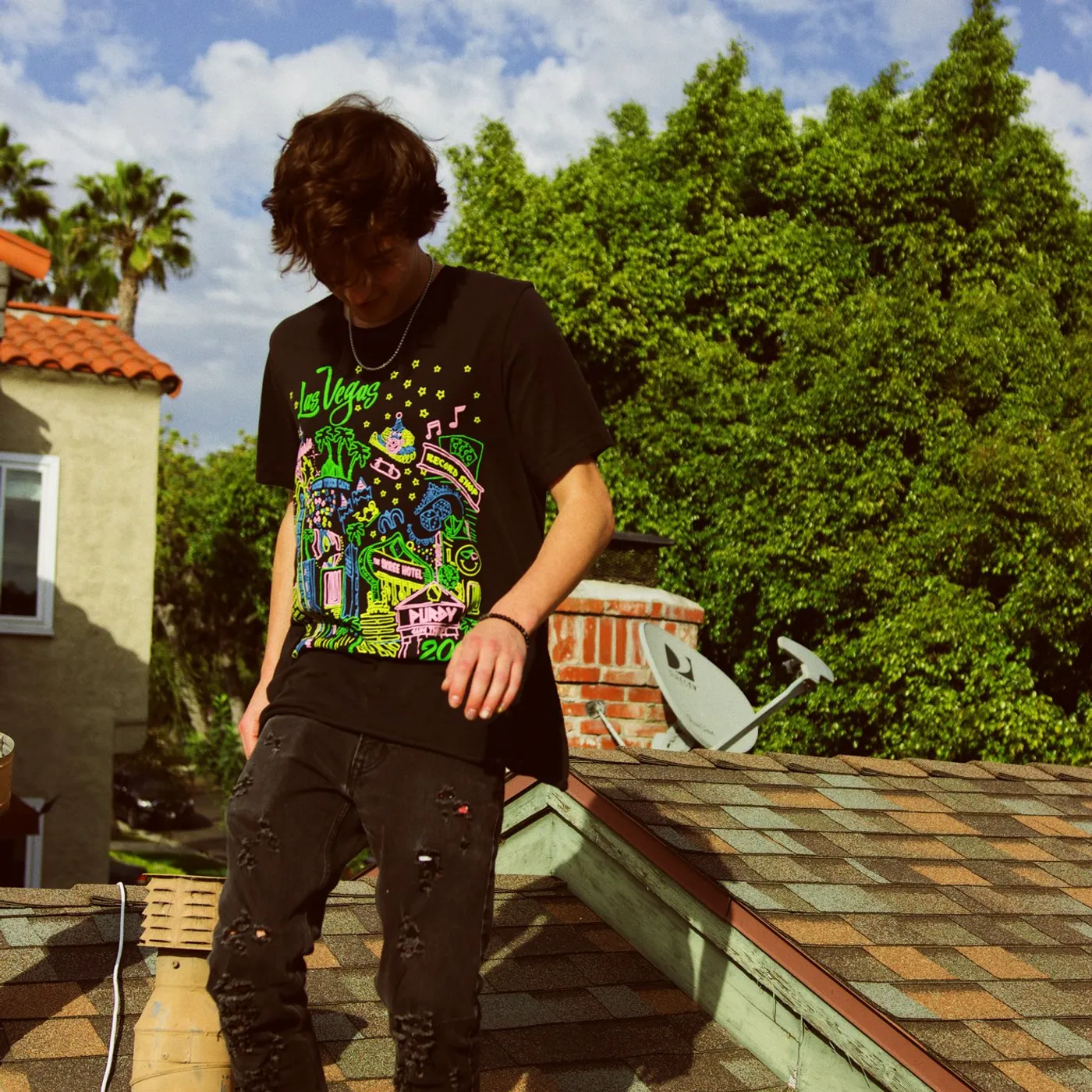 Roy Purdy Vintage Vegas Black Tee