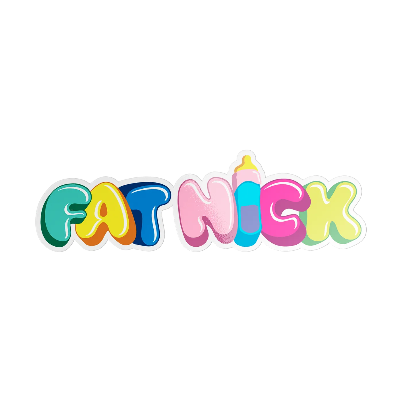 Fat Nick Logo Sticker