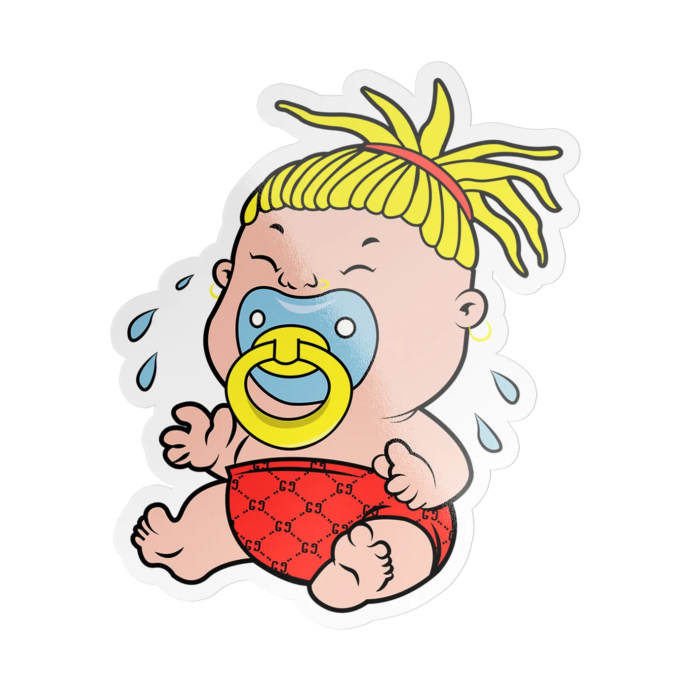 Fat Nick Crying Baby Sticker