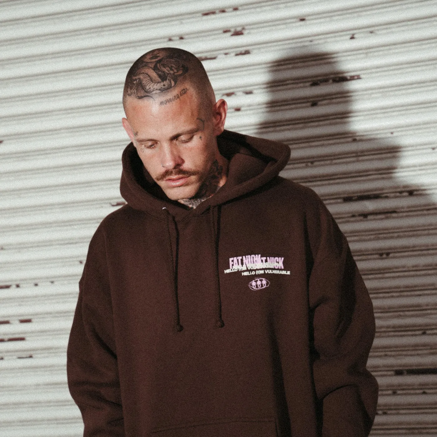 Fat Nick Too Many Problems Brown Hoodie