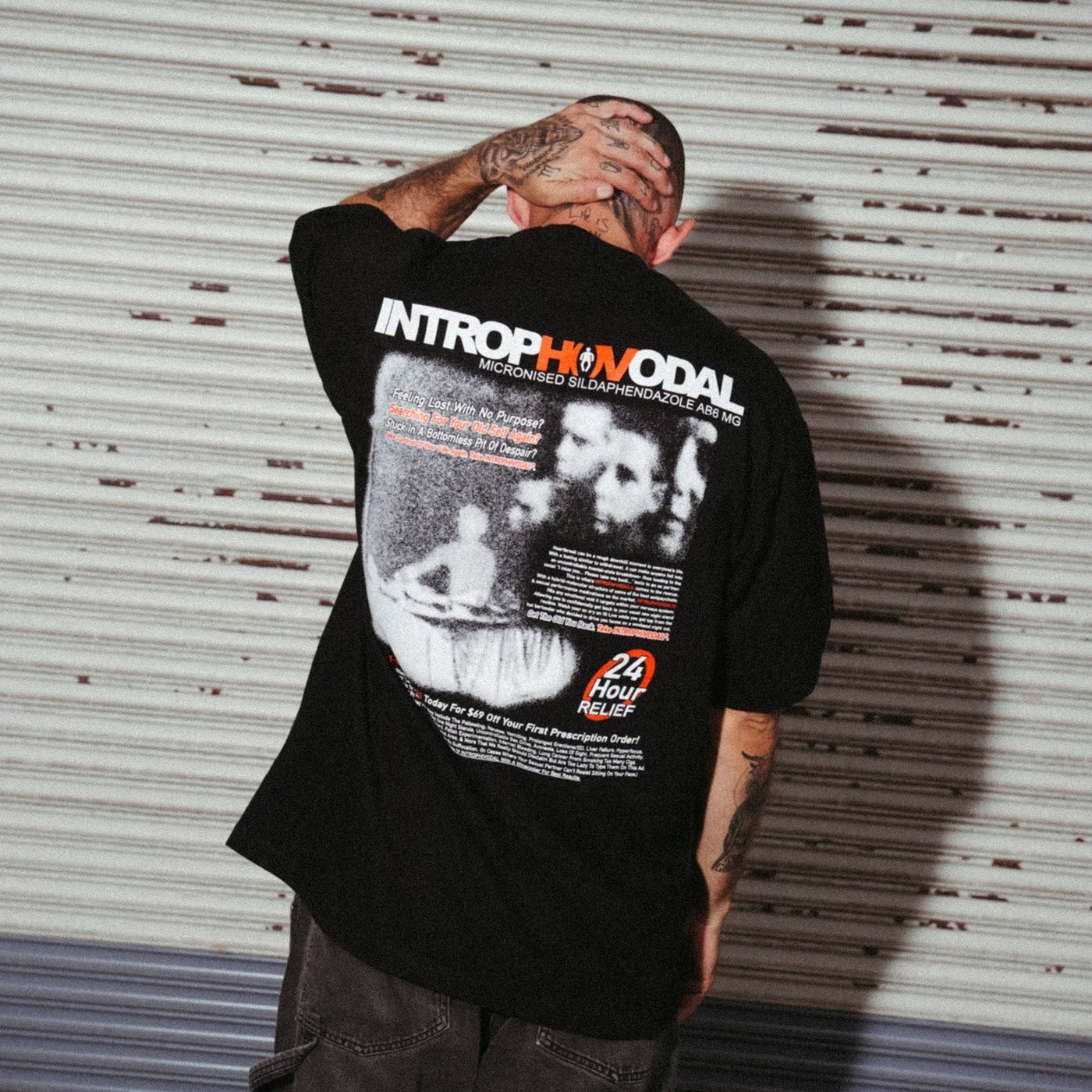 Fat Nick Introphivodal Black Tee