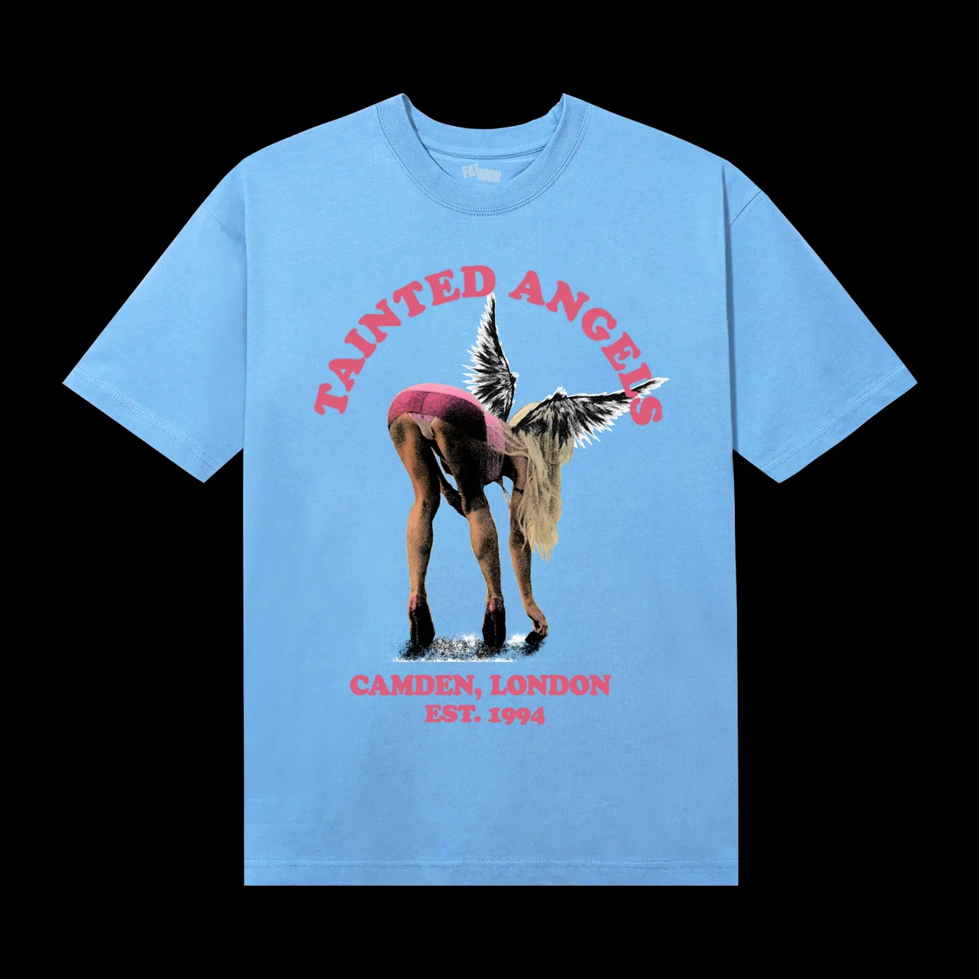 Fat Nick Tainted Angels Light Blue Tee