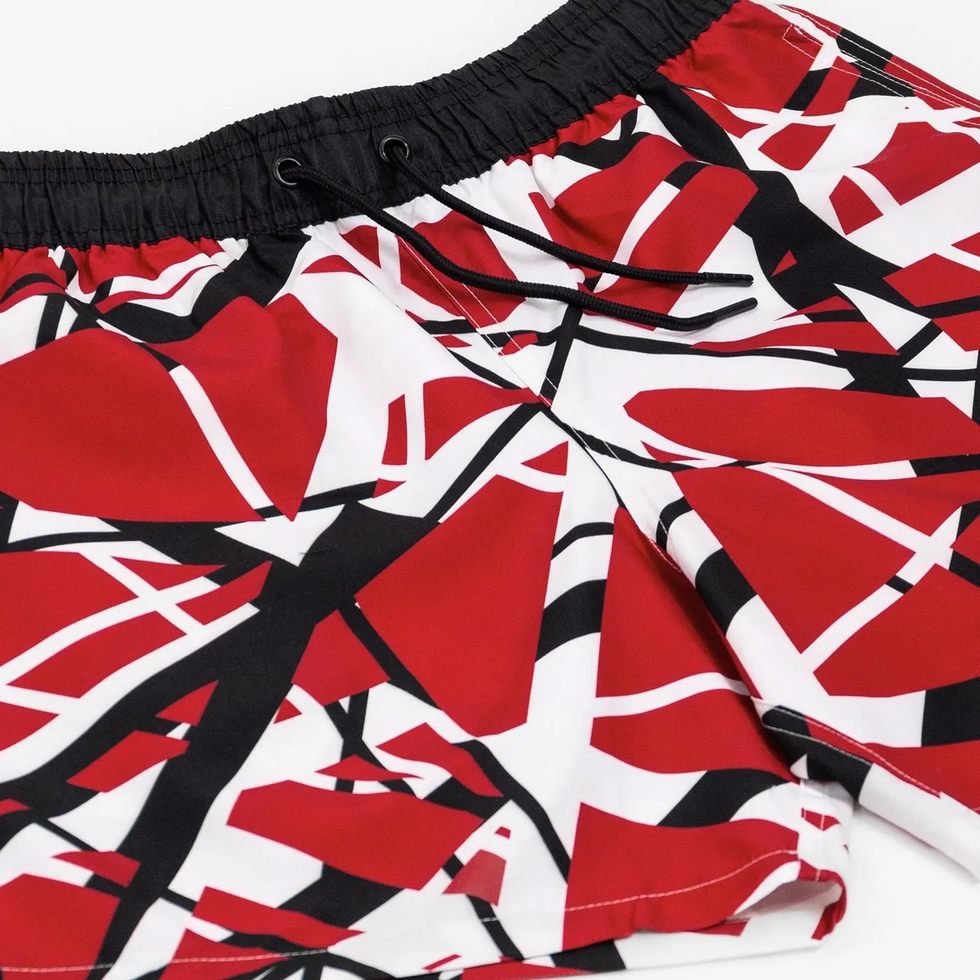 Eddie Van Halen Red/White/Black Swim Shorts