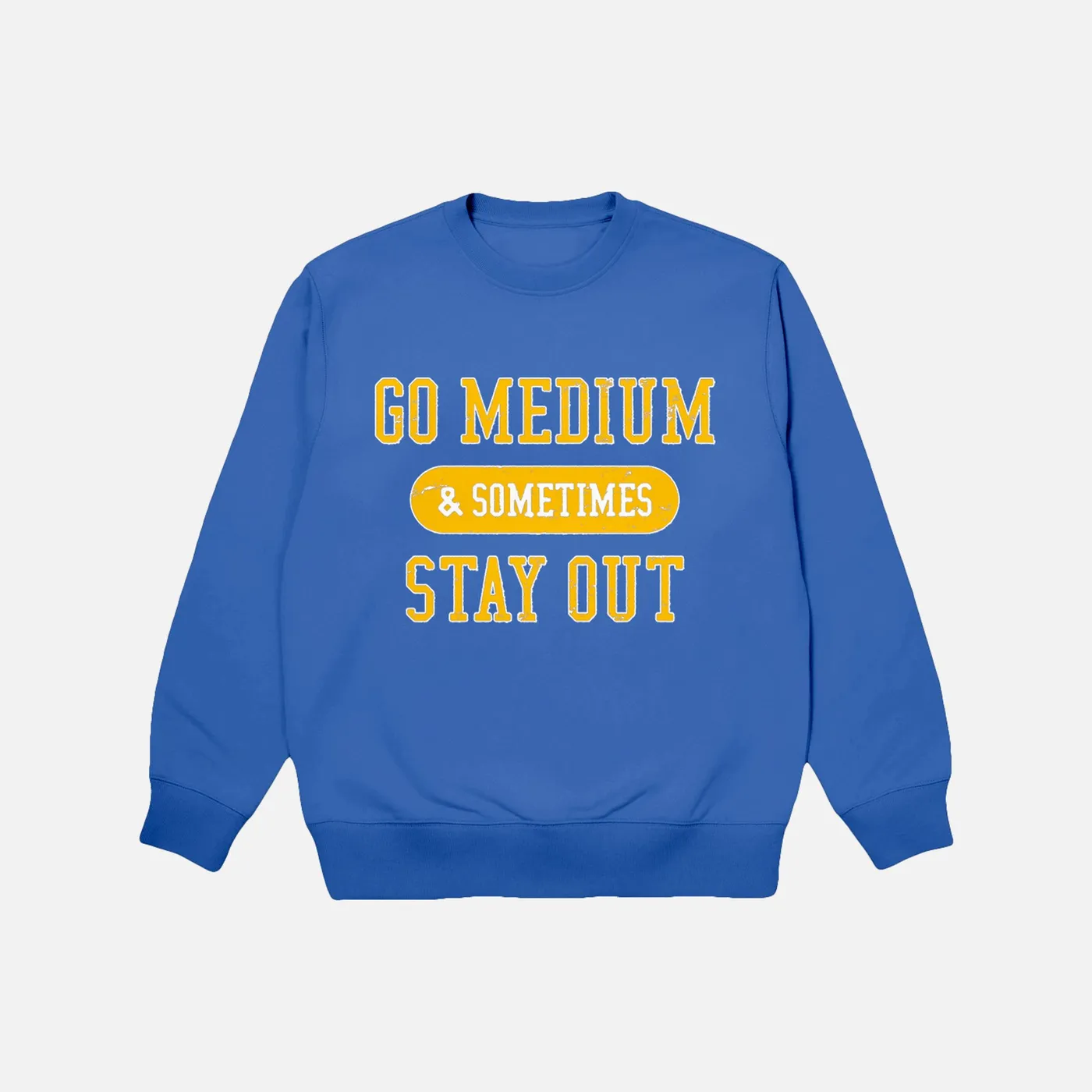 Chris D'Elia Go Medium Blue Crewneck