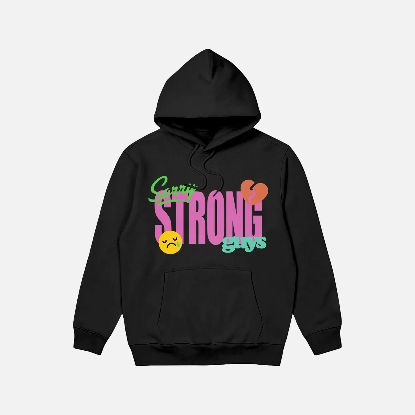 Chris D'Elia Sorry Strong Guys Black Hoodie