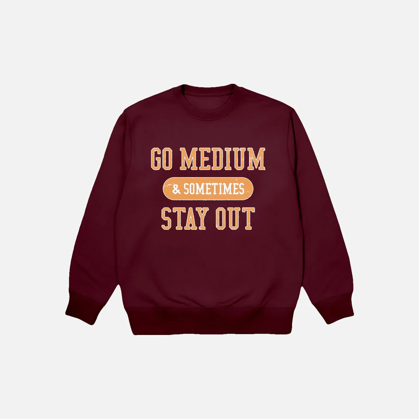 Chris D'Elia Go Medium Maroon Crewneck