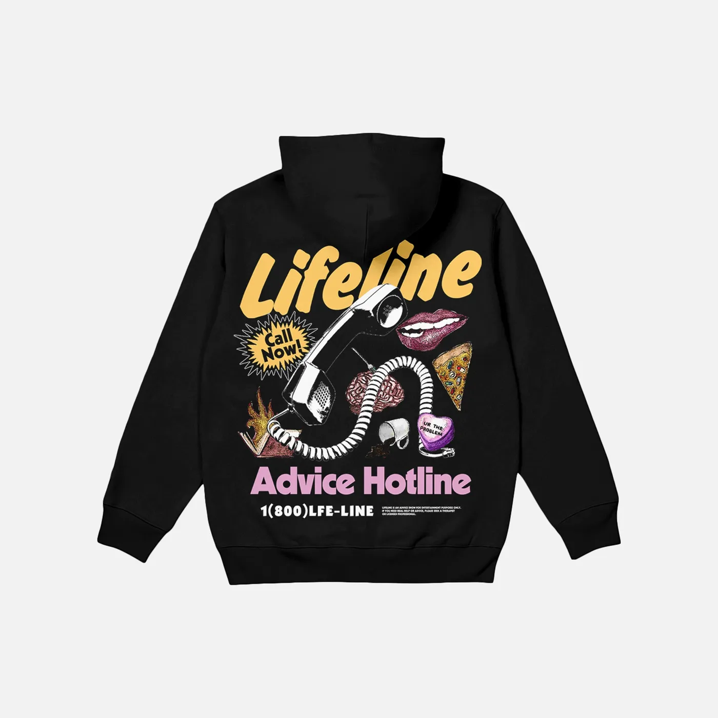 Chris D'Elia Lifeline Advice Hotline Black Hoodie