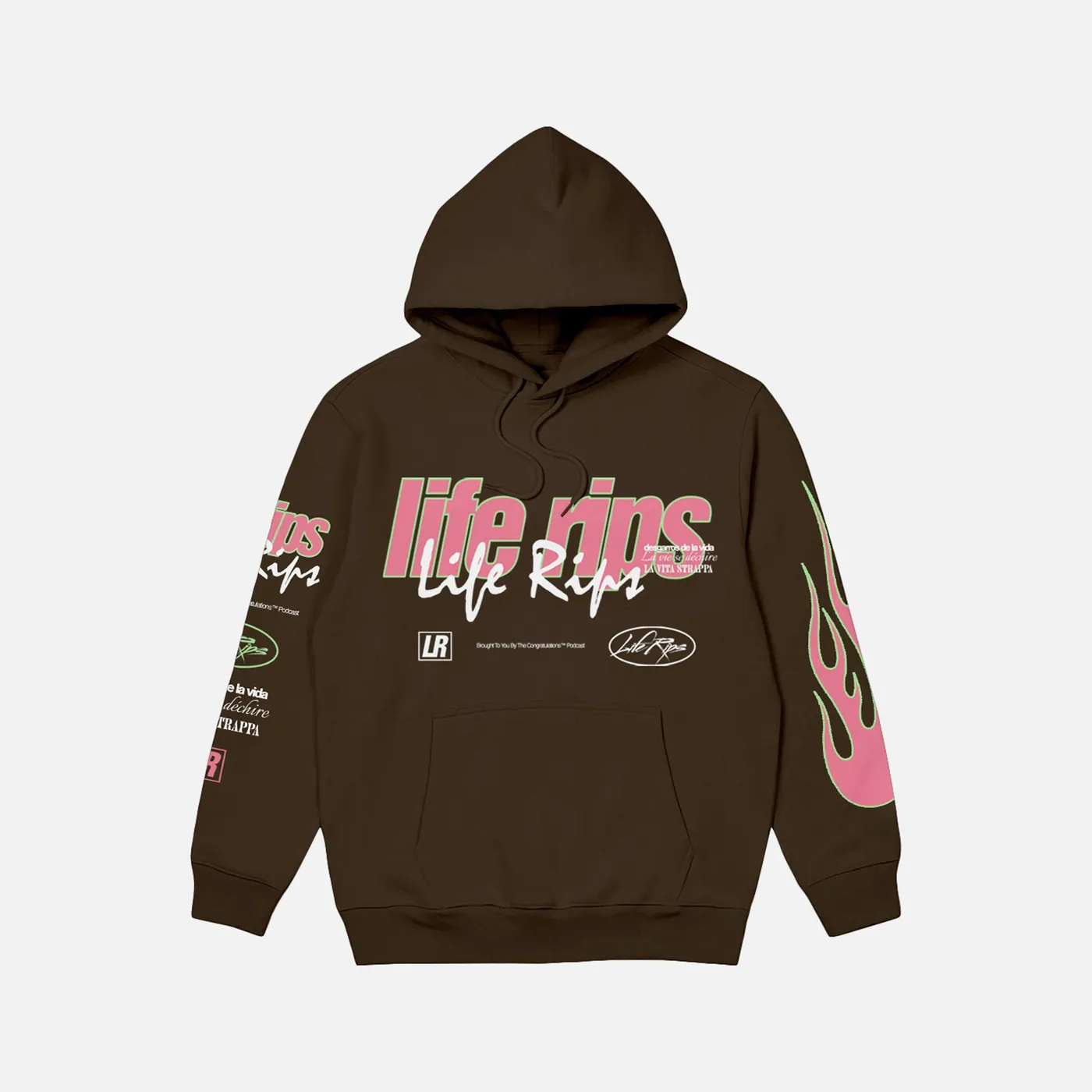 Chris D'Elia Life Rips Chocolate Hoodie