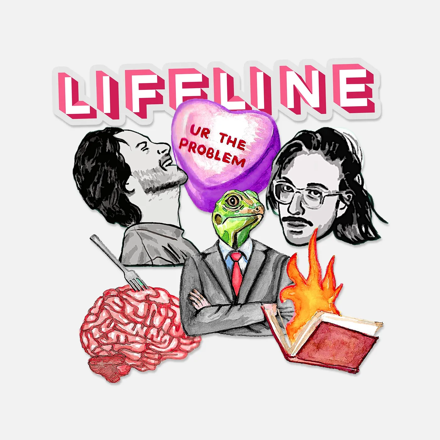 Chris D'Elia Lifeline Sticker