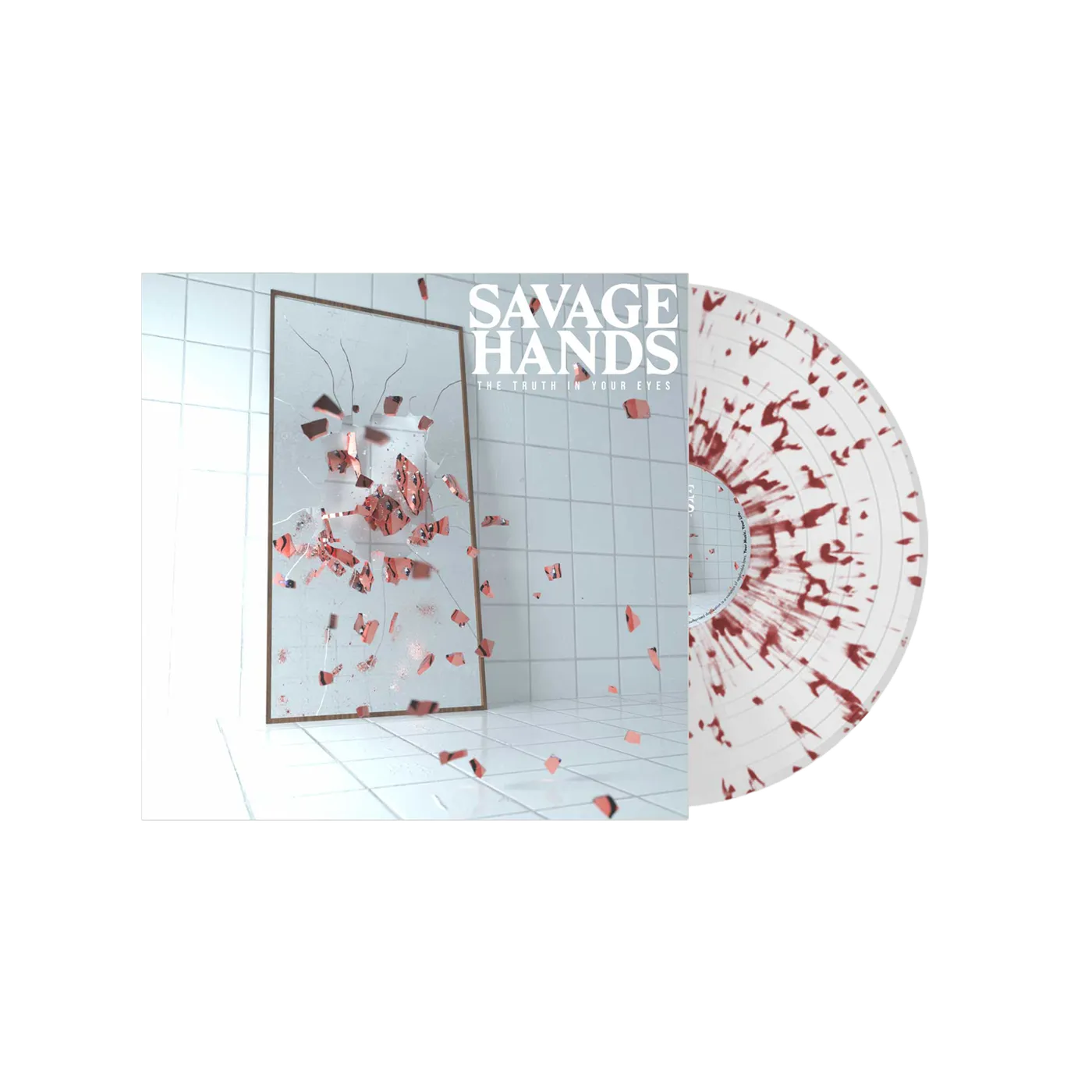 Savage Hands - 'The Truth In Your Eyes' Clear w/ Red Splatter Vinyl