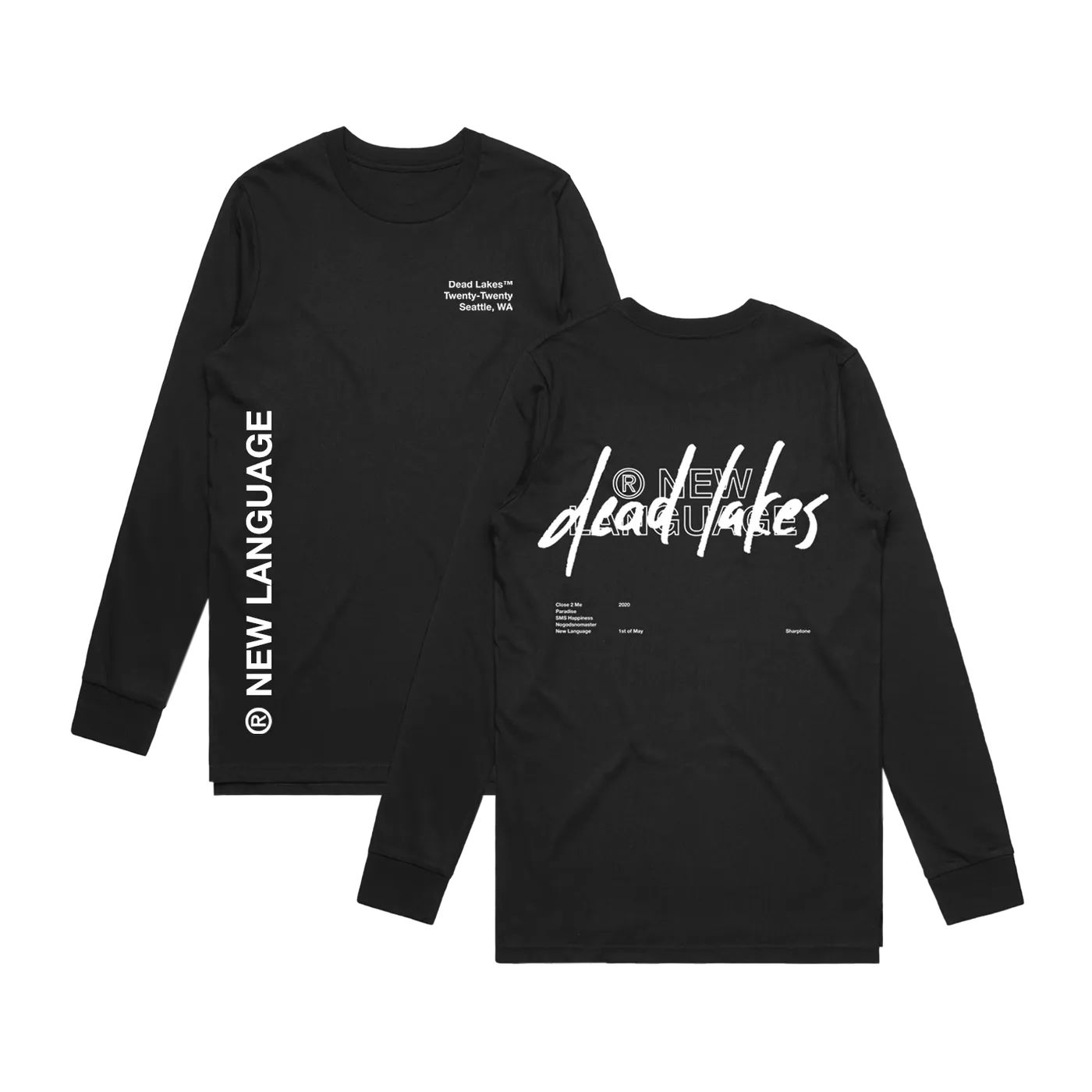 Dead Lakes - Tracklist Long Sleeve