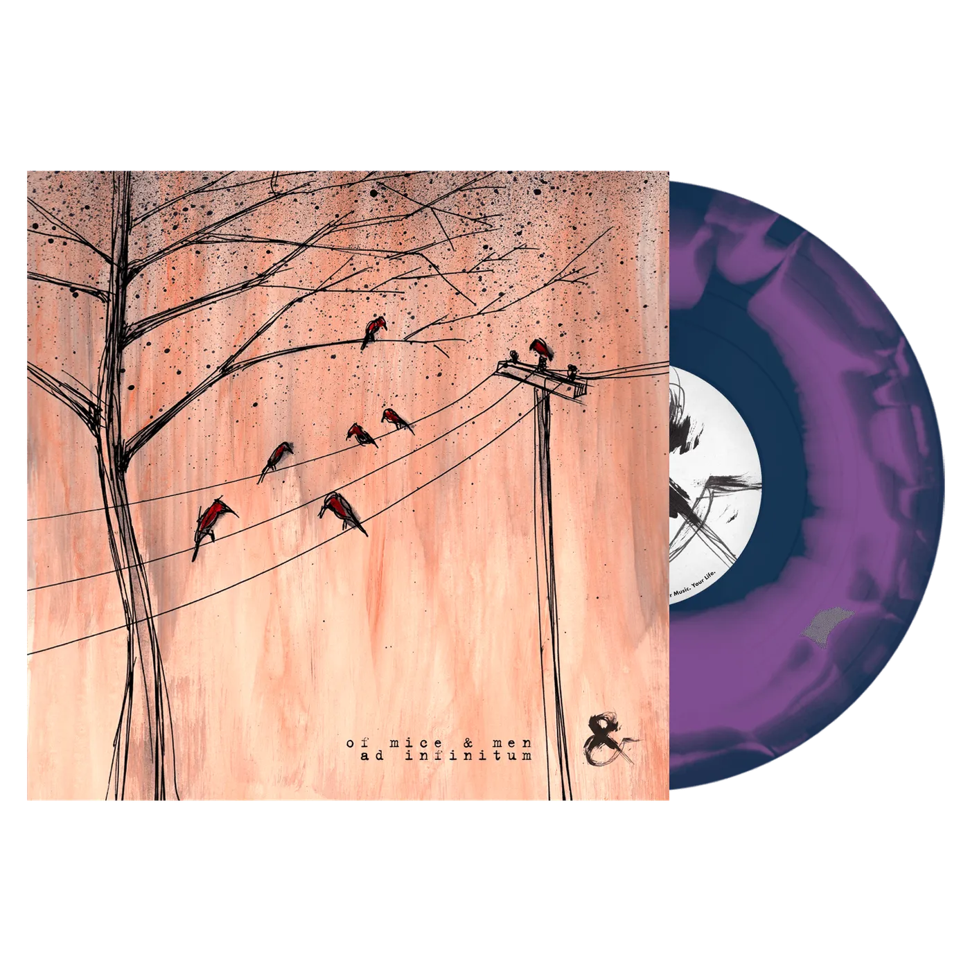 Of Mice & Men - 'Ad Infinitum' Sea Blue Purple Swirl Vinyl