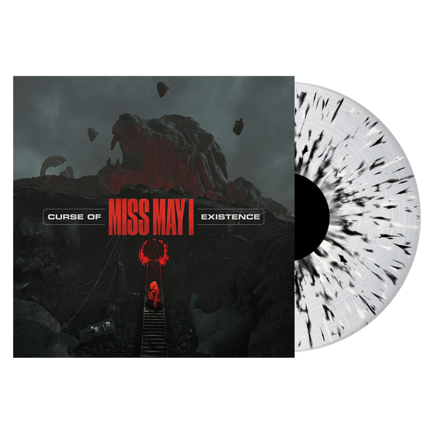 Miss May I - 'Curse of Existence' Clear w/ Black + Cream Heavy Splatter Vinyl