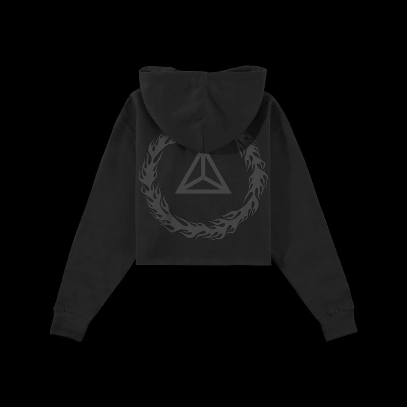Mudvayne Blackout Crop Top Hoodie