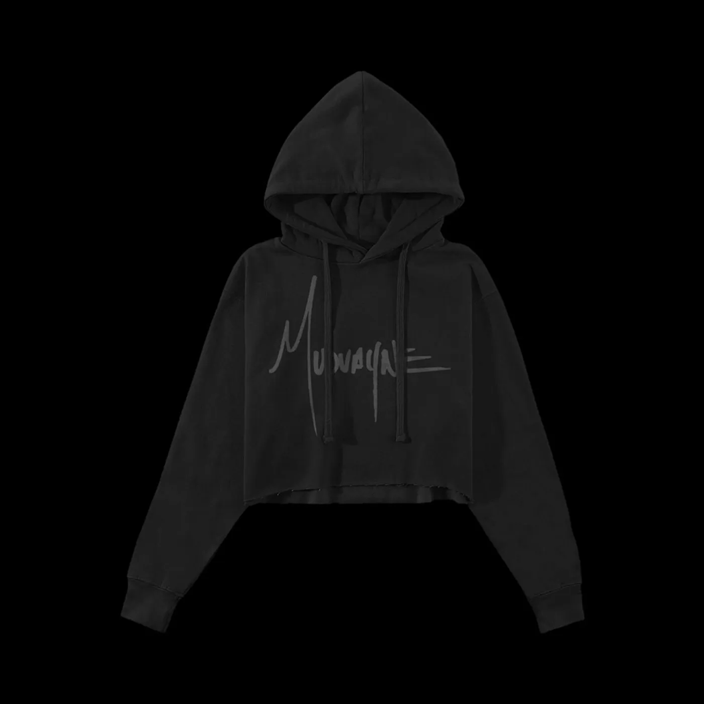 Mudvayne Blackout Crop Top Hoodie