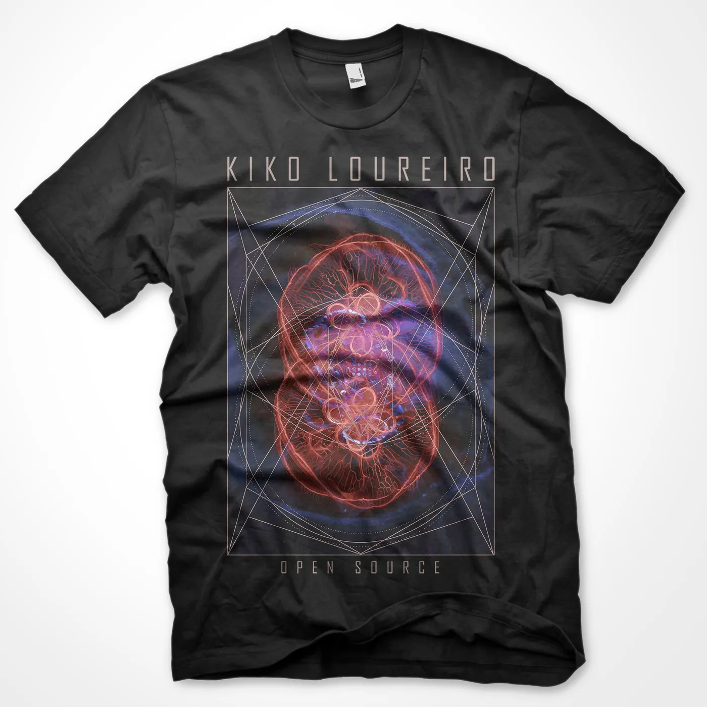 Kiko Loureiro Signed Vinyl and T-shirt bundle Open Source (get a signed poster and a guitar pick for free)