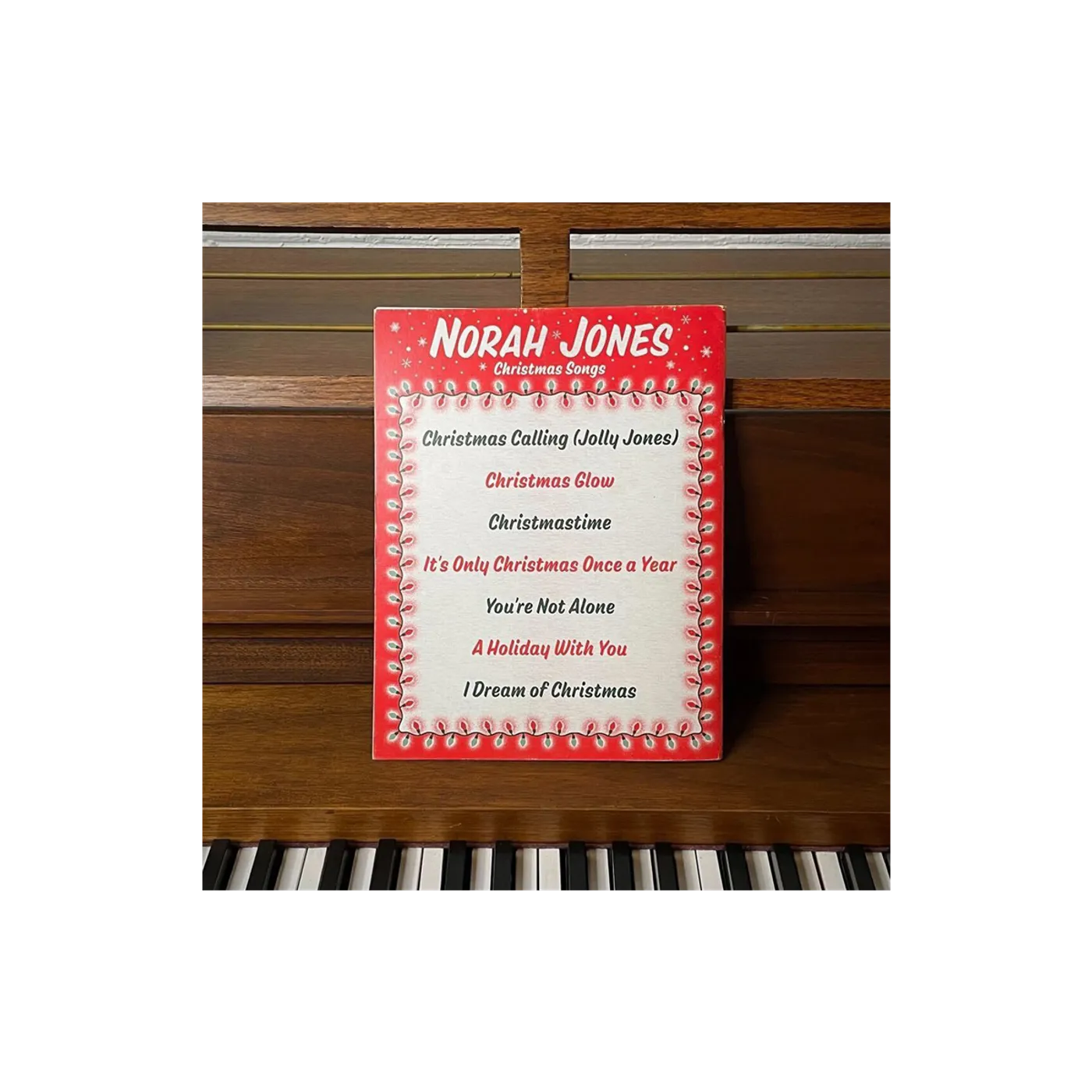 Norah Jones I Dream Of Christmas Carol Book