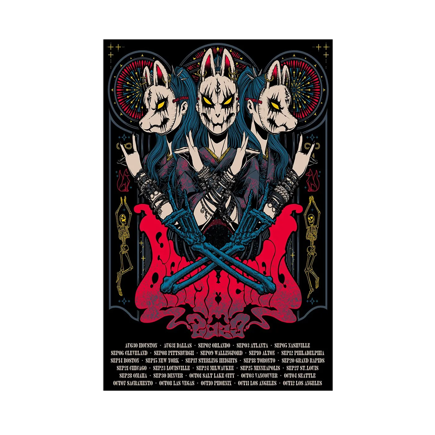 BABYMETAL SCREEN PRINTED POSTER