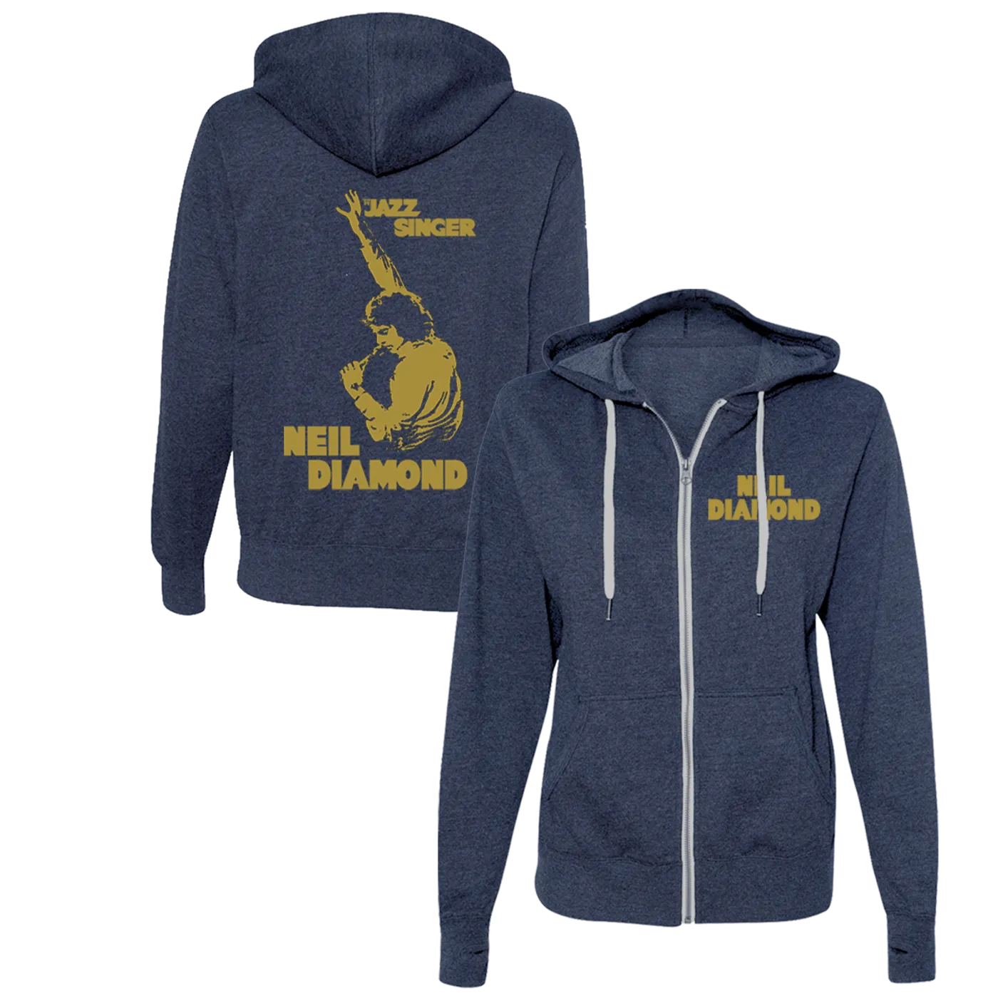 Neil Diamond Jazz Singer Zip-Up Hoodie