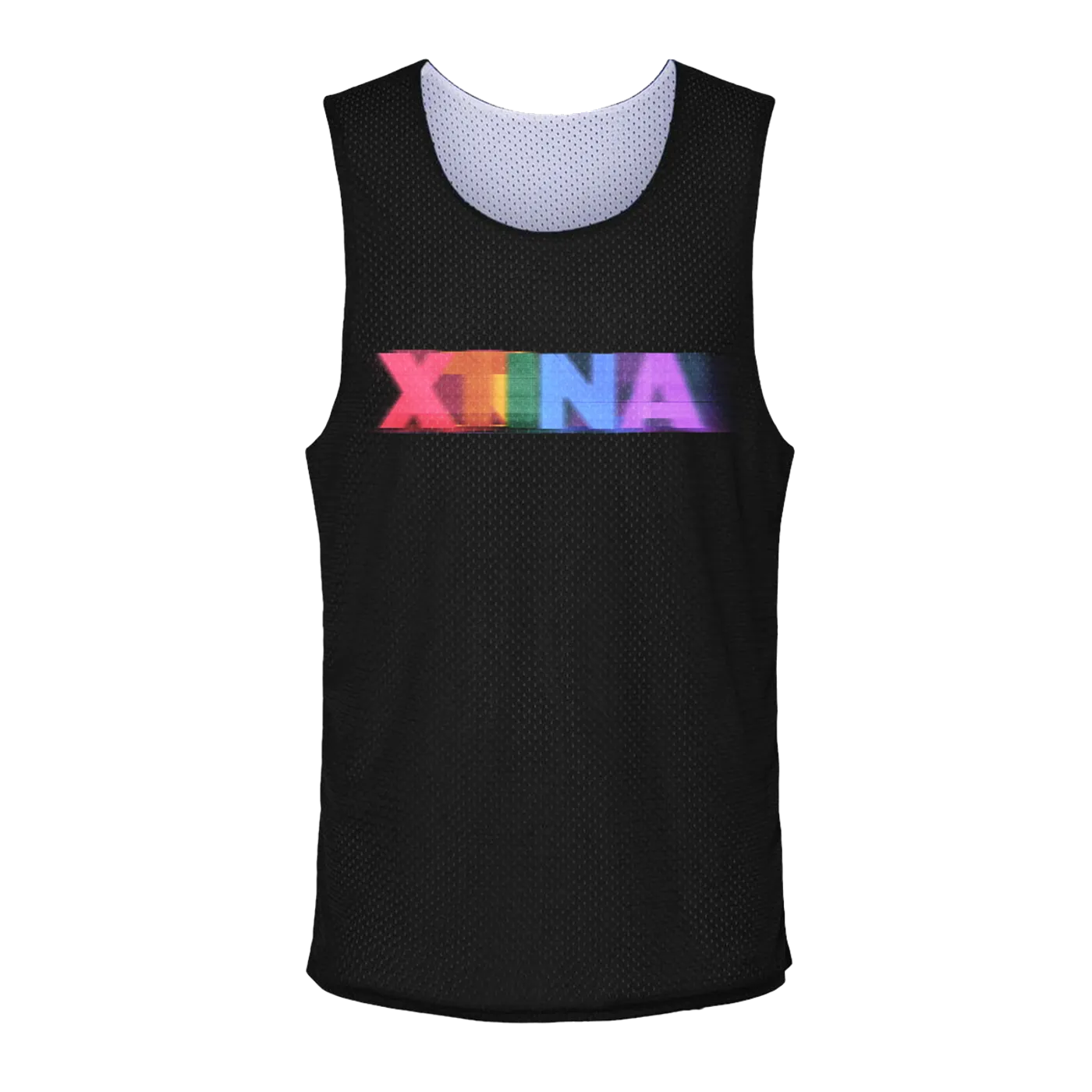 Christina Aguilera Rainbow Mesh Tank