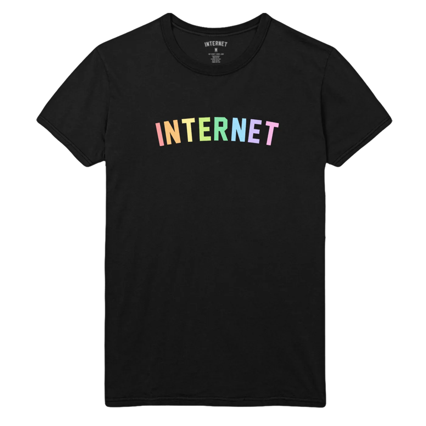 The Internet TEE - RAINBOW BLACK