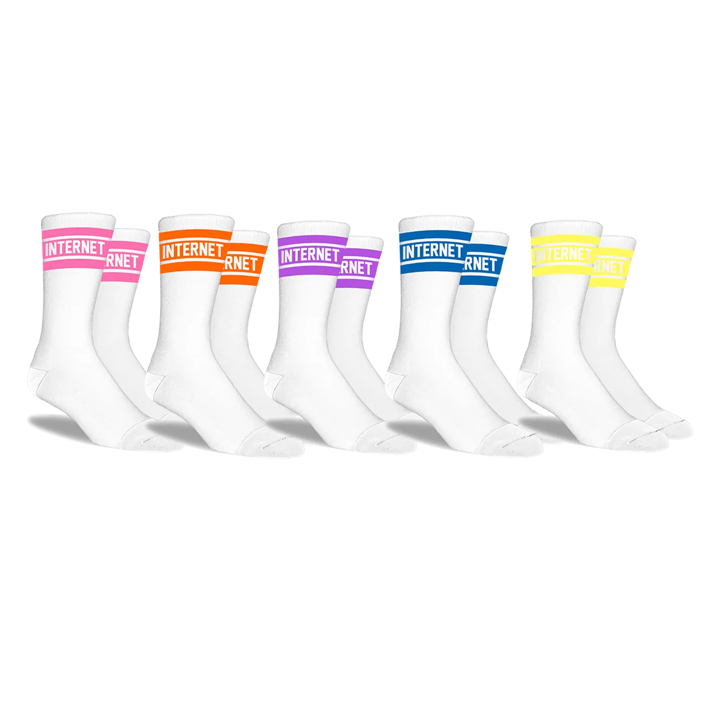 The Internet PACK OF 5 TUBE SOCKS