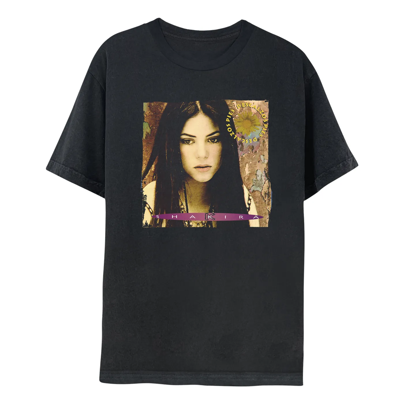 Shakira Pies Descalzos Album Cover Tee - Black