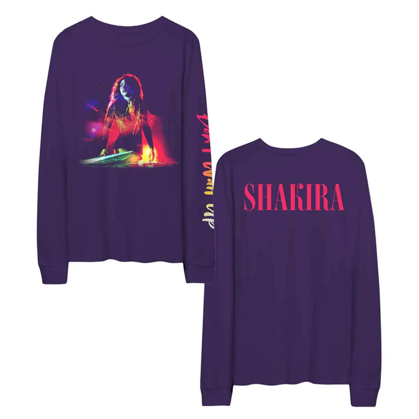 Shakira Don't Wait Up Longsleeve Shirt - Purple
