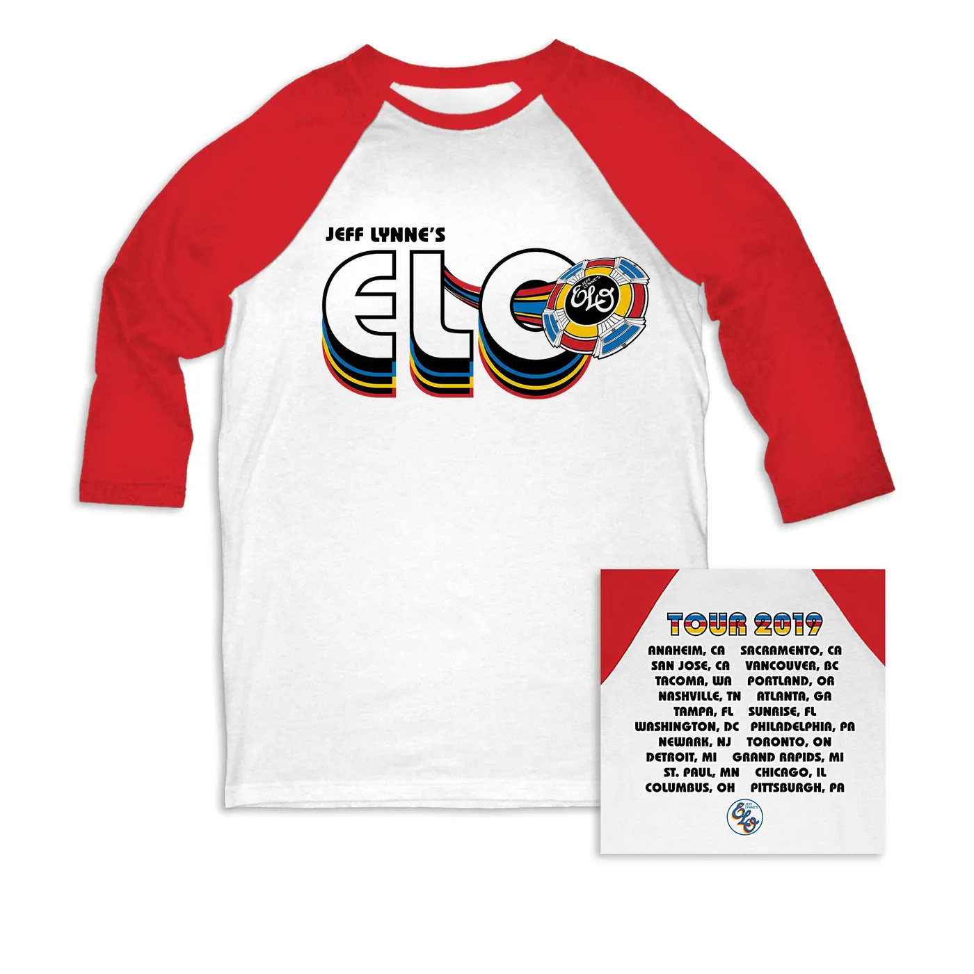 ELO (Electric Light Orchestra) 2019 Tour Raglan